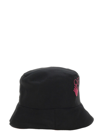 Shop Off-white Reversible Hat With Logo In Nero