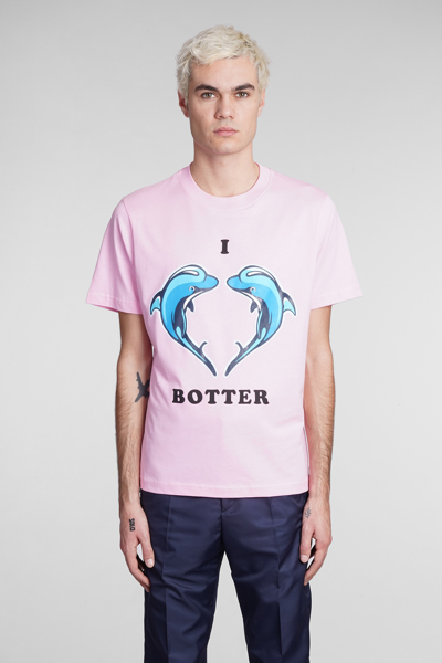 Shop Botter T-shirt In Rose-pink Cotton