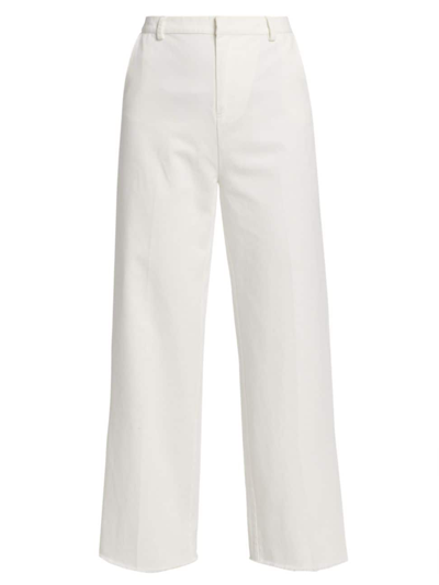 Shop Atm Anthony Thomas Melillo Women's Cotton Twill Boyfriend Pants In White