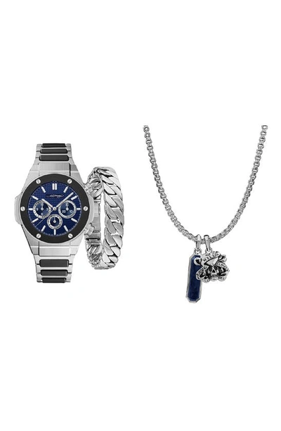 Shop I Touch Ed Hardy Jewelry & Watch 3-piece Set In Two Tone