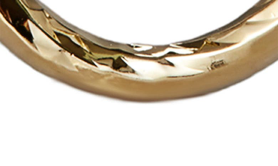 Argento Vivo Large Textured Oval Hoop Earrings In Gold