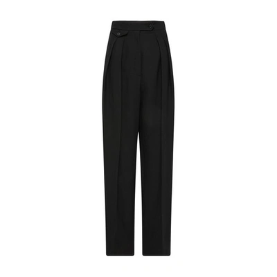 Shop The Row Marcellita Wide-leg Pants In Black