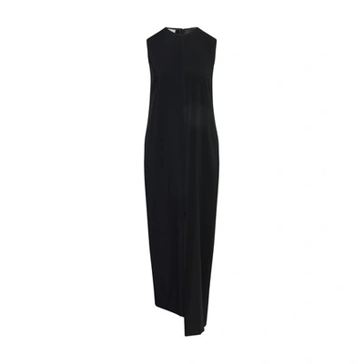 Shop The Row Annick Long Dress In Black Navy