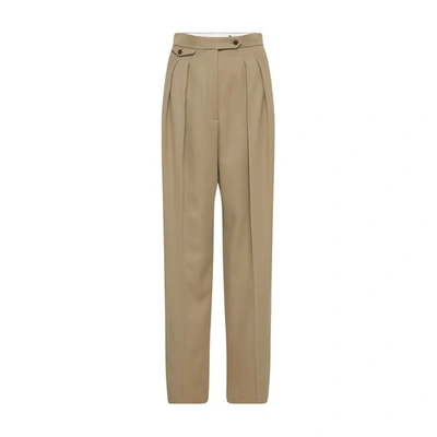 Shop The Row Marcellita Wide-leg Pants In Ash