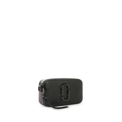 Marc Jacobs Snapshot Dtm Saffiano Leather Crossbody Bag In Black
