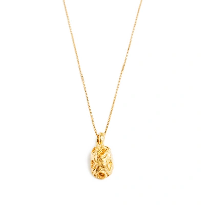Alighieri Gold-plated The Fragmented Amulet Pendant Necklace In Golden