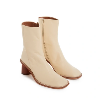 Shop Rejina Pyo Verity Leather Ankle Boots In Beige