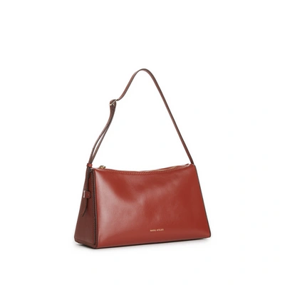 Shop Manu Atelier Prism Leather Handbag In Red