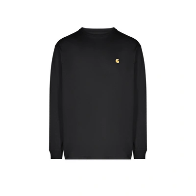 Carhartt L/s Chase T-shirt In Black