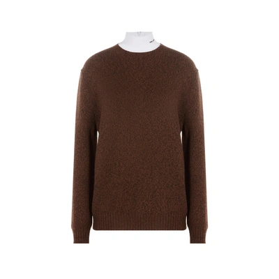 Prada Pull En Laine Et Cachemire Mélangés In F0201 Caffe