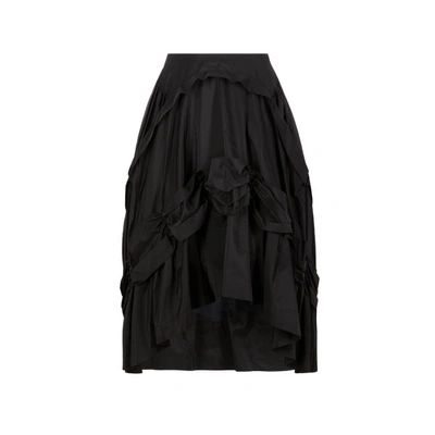 Shop Simone Rocha High-low Skirt In Black