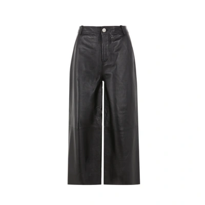 Shop Custommade Leather Trousers In Black