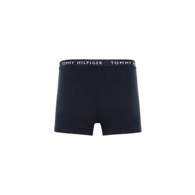 Shop Tommy Hilfiger Pack Of Three Recycled Organic Cotton Boxers In Black