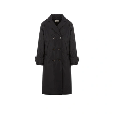 Shop Saison Down-jacket-effect Coat In Black