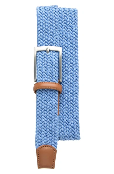 Shop W.kleinberg Woven Stretch Belt In Blue