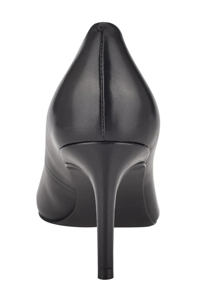 Calvin Klein Callia Pump In Black Leather | ModeSens