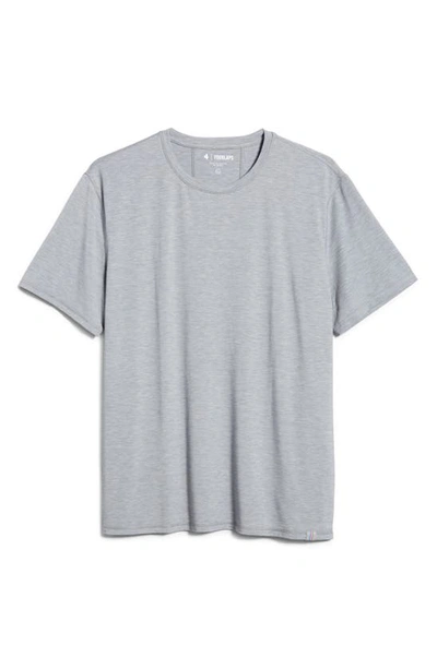 Shop Fourlaps Radius Performance T-shirt In Grey Heather