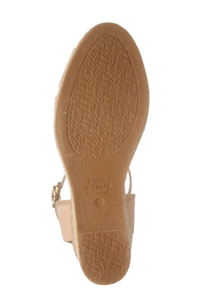 Shop Stuart Weitzman Mirela Espadrille Sandal In Adobe/ Natural