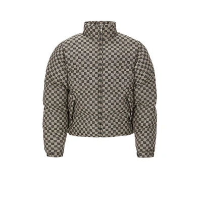 Shop Misbhv Monogrammed Cotton-blend Down Jacket
