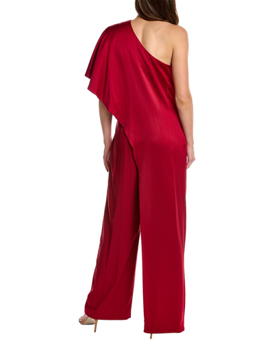 Shop Adrianna Papell Wide Leg Jumpsuit In Red