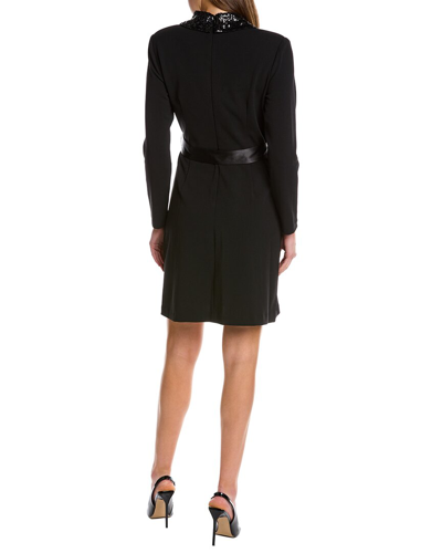 Shop Adrianna Papell Faux Wrap Blazer Dress In Black