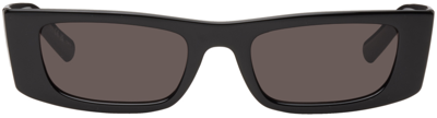 Shop Saint Laurent Black Sl 553 Sunglasses In Black-black-black