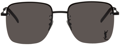 Shop Saint Laurent Black Sl 312 Sunglasses In Black-black-black