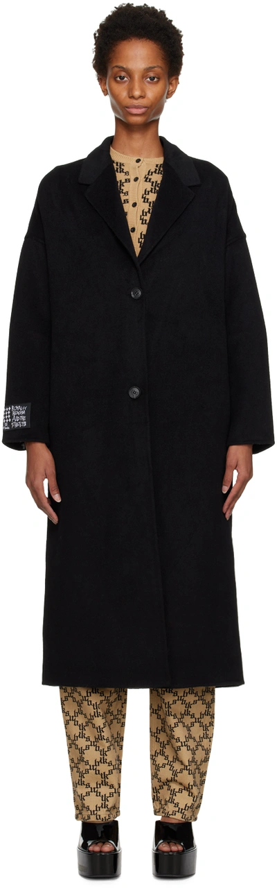 Shop Ksubi Black Kamille Coat In 1 Black