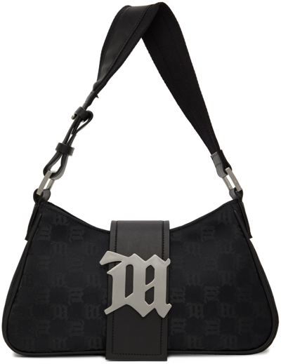 Shop Misbhv Black Monogram Shoulder Bag