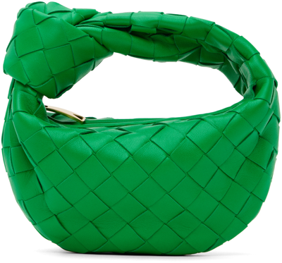 Shop Bottega Veneta Green Candy Jodie Bag In 3722 Parakeet Gold
