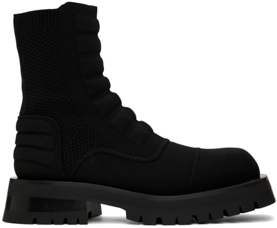 Shop Balmain Black Army Chelsea Boots In 0pa Noir