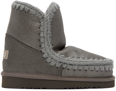 Shop Mou Gray 18 Boots In Duiro Dust Iron