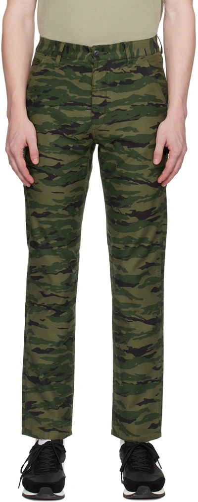 Shop Rag & Bone Khaki Fit 4 Carpenter Trousers In Armtgrcamo