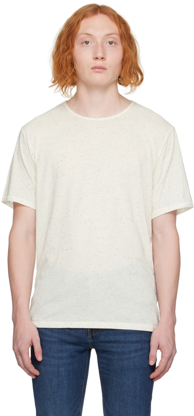 Shop Rag & Bone Off-white Speckle T-shirt In Ivory