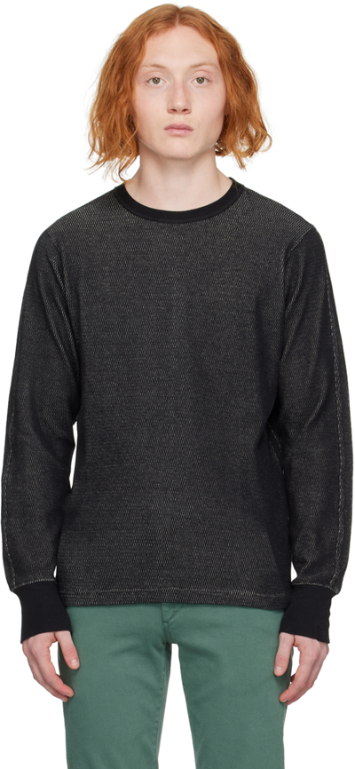 Shop Rag & Bone Black Collin Long Sleeve T-shirt