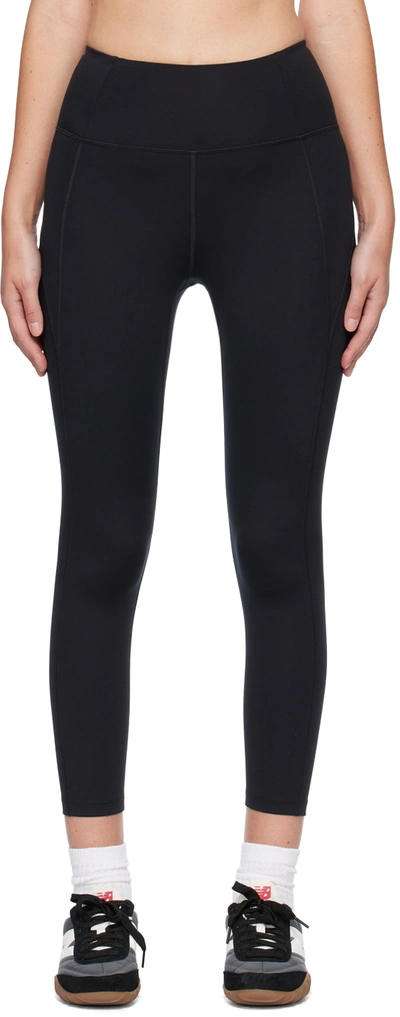 Black Compressive Stirrup Legging