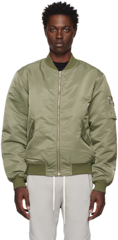 Shop John Elliott Khaki Bogota Ii Bomber Jacket In Olive