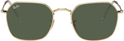 Shop Ray Ban Gold Jim Sunglasses In 001/31