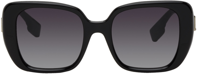 Shop Burberry Black Helena Sunglasses In 30018g