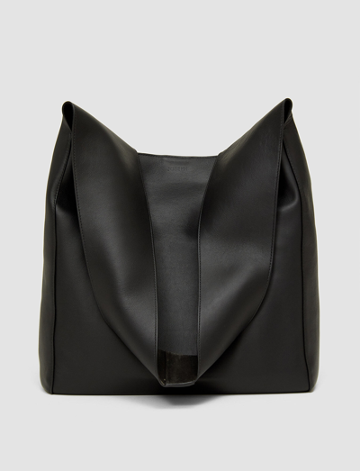Shop Joseph Leather Slouch Bag In Black