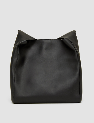 Shop Joseph Leather Slouch Bag In Black