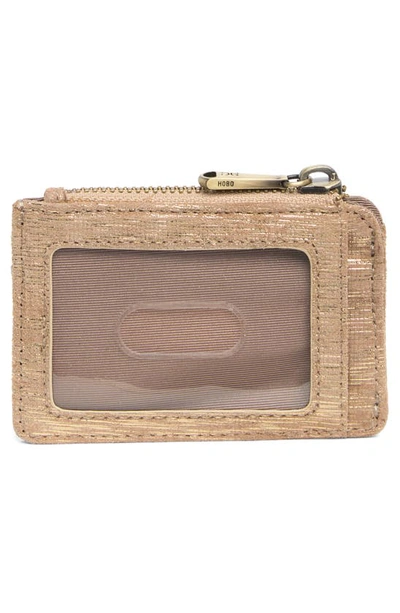 Shop Hobo Kai Leather Cardholder In Golden Taupe