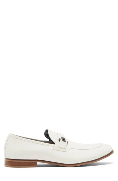 Shop Madden Gattor Woven Strap Loafer In White