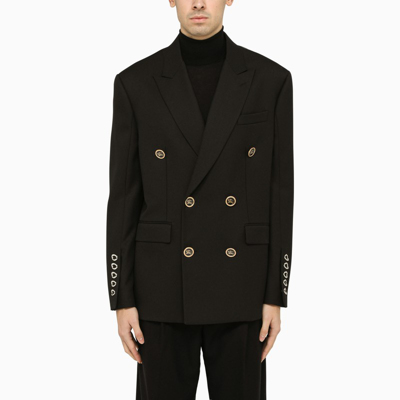 Shop Burberry | Black Double-breasted Jacket