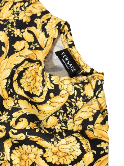 Shop Versace Baroque M/c T-shirt Unisex In Multicolor