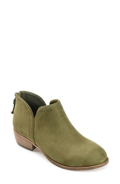 Shop Journee Collection Journee Livvy Ankle Bootie In Olive