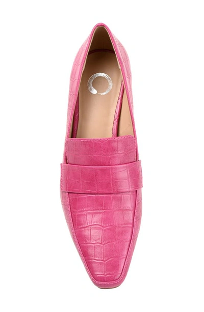 JOURNEE COLLECTION JOURNEE COLLECTION CELINA CROC EMBOSSED LOAFER PUMP 