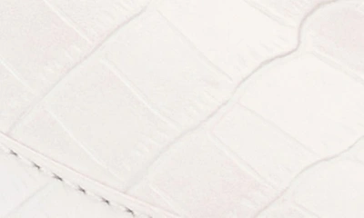 Journee Collection Celina Croc Embossed Loafer Pump In White