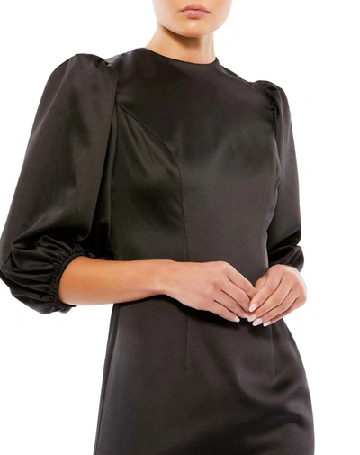Shop Ieena For Mac Duggal Beaded Fringe Hem Mini Dress In Black