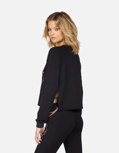 Lauren Moshi Bethany Foil Chain Peace In Black